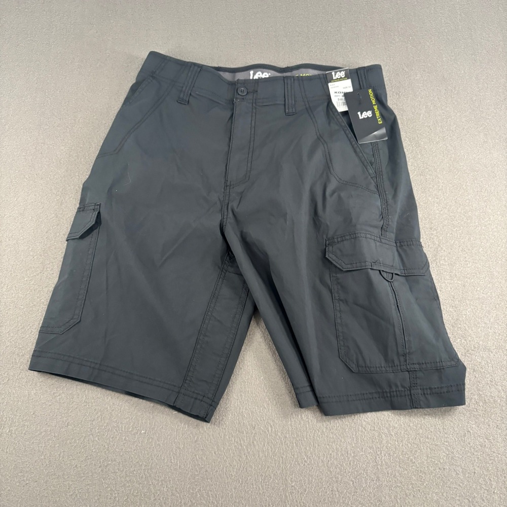 Lee Extreme Motion Cargo Shorts Mens Size 34 Black Outdoor 102187019